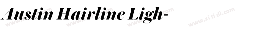 Austin Hairline Ligh字体转换